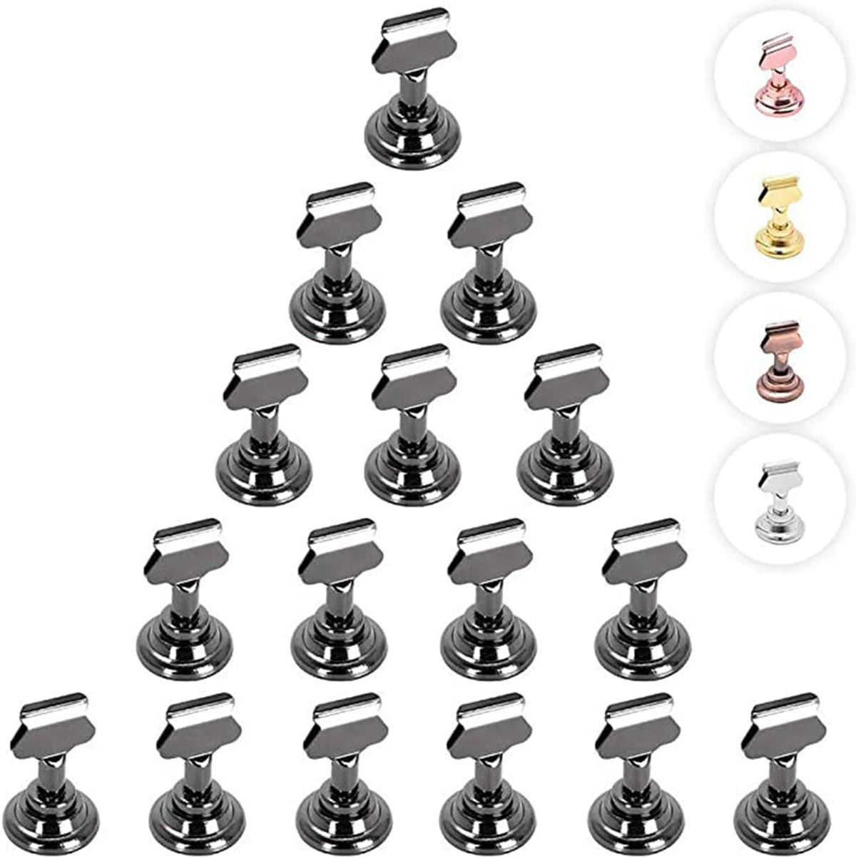 Urban Deco 16PK Table Number Holders Place Card Holders 1.7 Inch Table Card Holders Steel Card