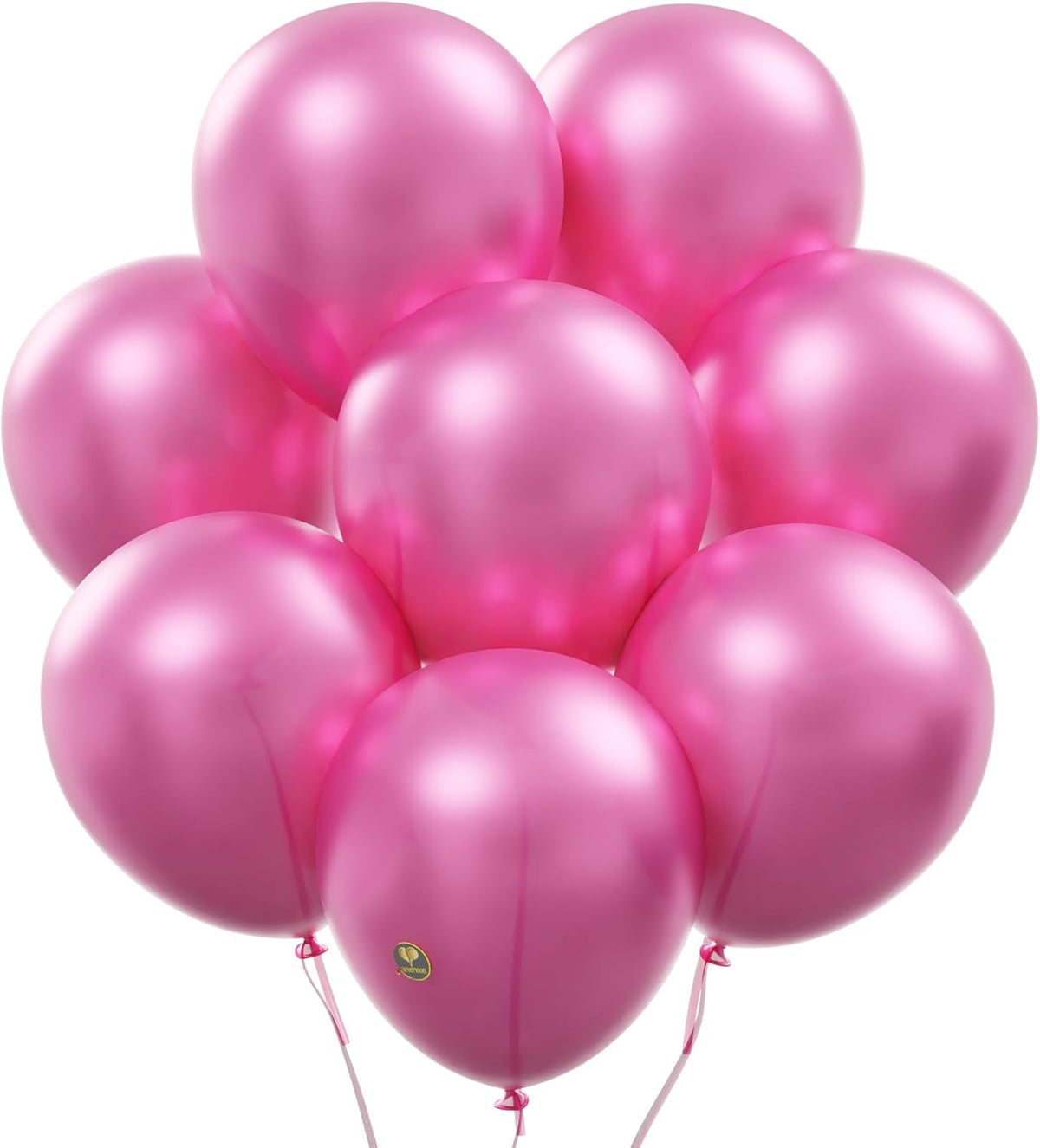 AFTERLOON® Biodegradable Balloons 24 pcs Pearlized Pink 10 Inch, Pearlescent Thickened Extra Strong