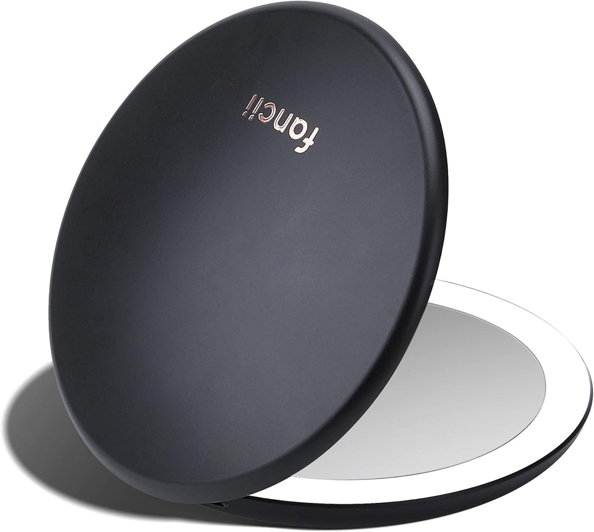 Fancii Taylor LED Lighted Travel Makeup Mirror, Rechargeable with 10x/1x Magnifying & 3 Light