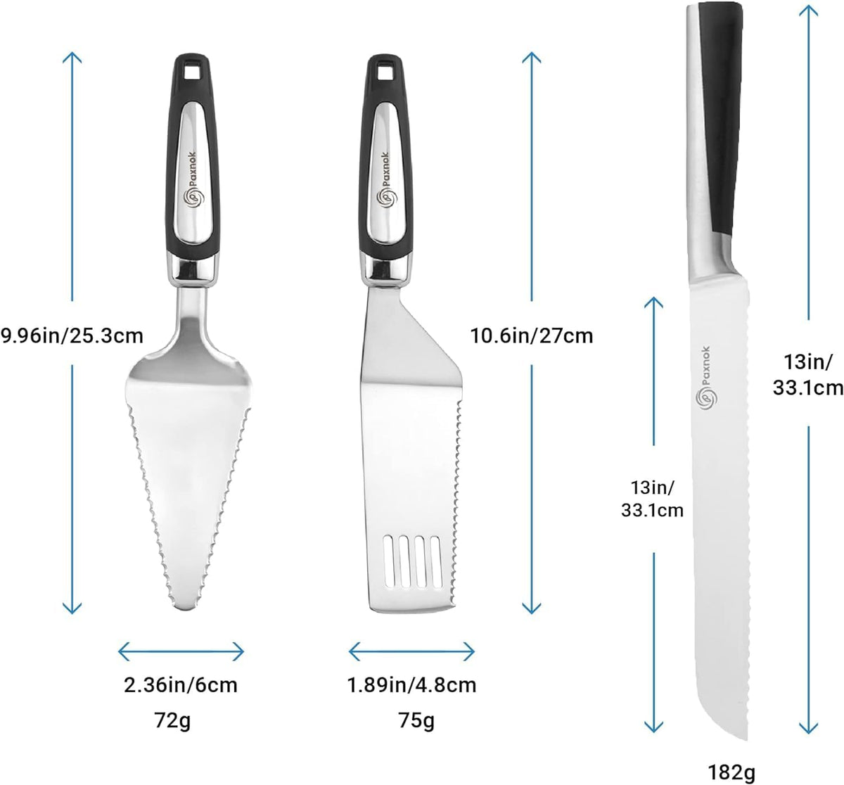 Cake Knife and Pie Server Set with Luxury Gift Box, Kitchen Essentials Cake Cutter Slicer