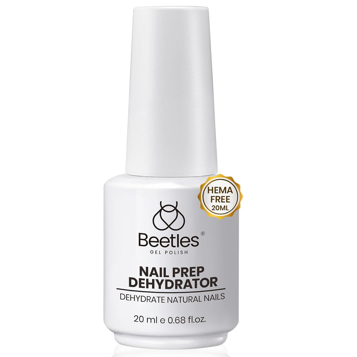 Beetles 20ml Nail Dehydrator : Professional Nail Prep Acid-Free & Hema-Free Dehydrate Bond Primer