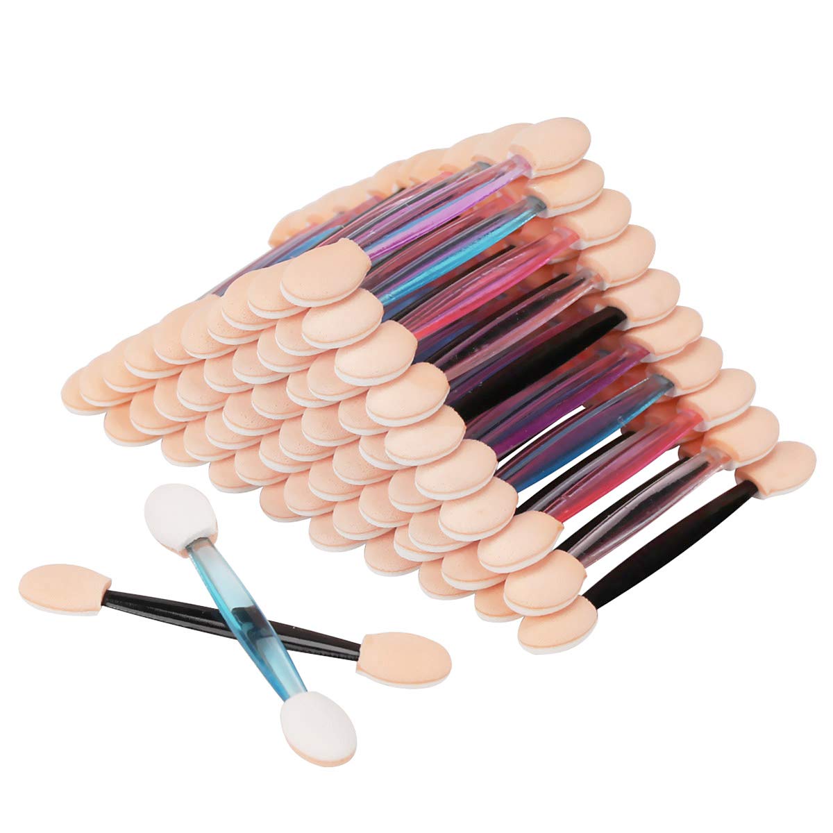 Akstore 30PCS Disposable Dual Sides Eye Shadow Sponge Applicator Eyeshadow Brushes Makeup Brush