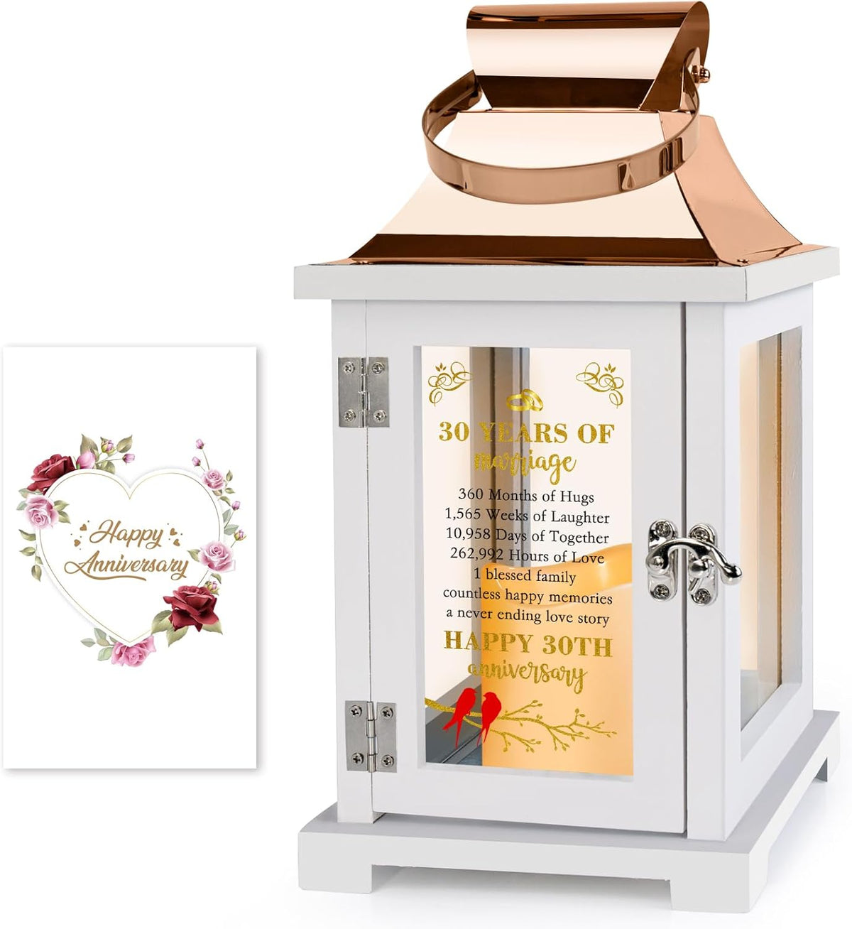 30th Wedding Anniversary Lantern 30th Anniversary Wedding Gifts for Couple Parents Grandparents