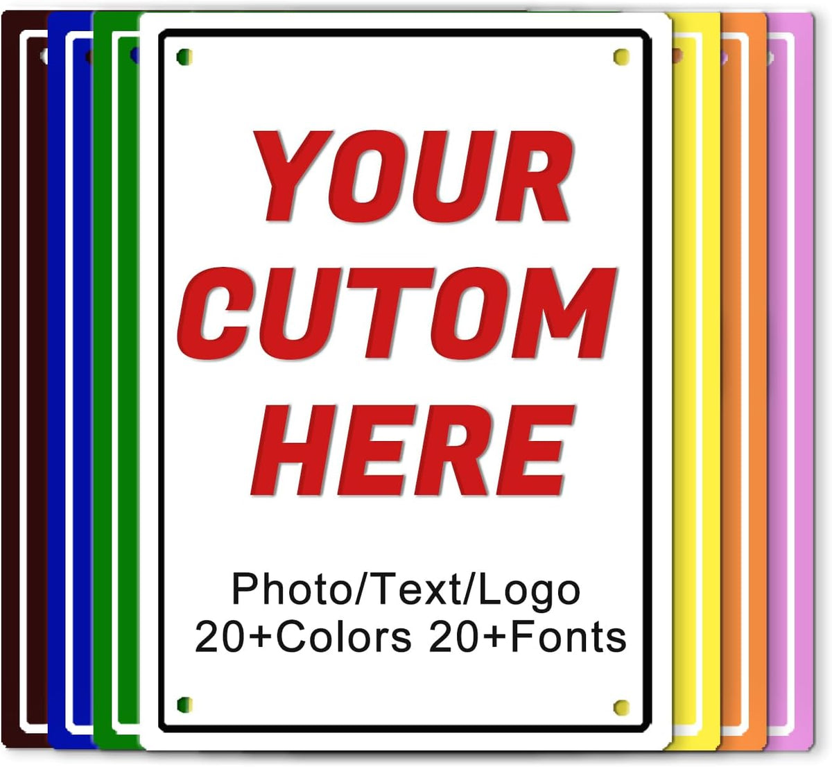 Custom Signs Outdoor Metal,Personalized Street Sign,Create Your Own
