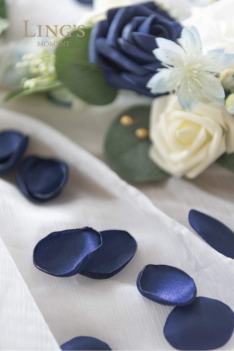 Ling's Moment Rose Petals, Silk Flower Petals for Wedding/Aisle/Flower Girl Baskets/Table