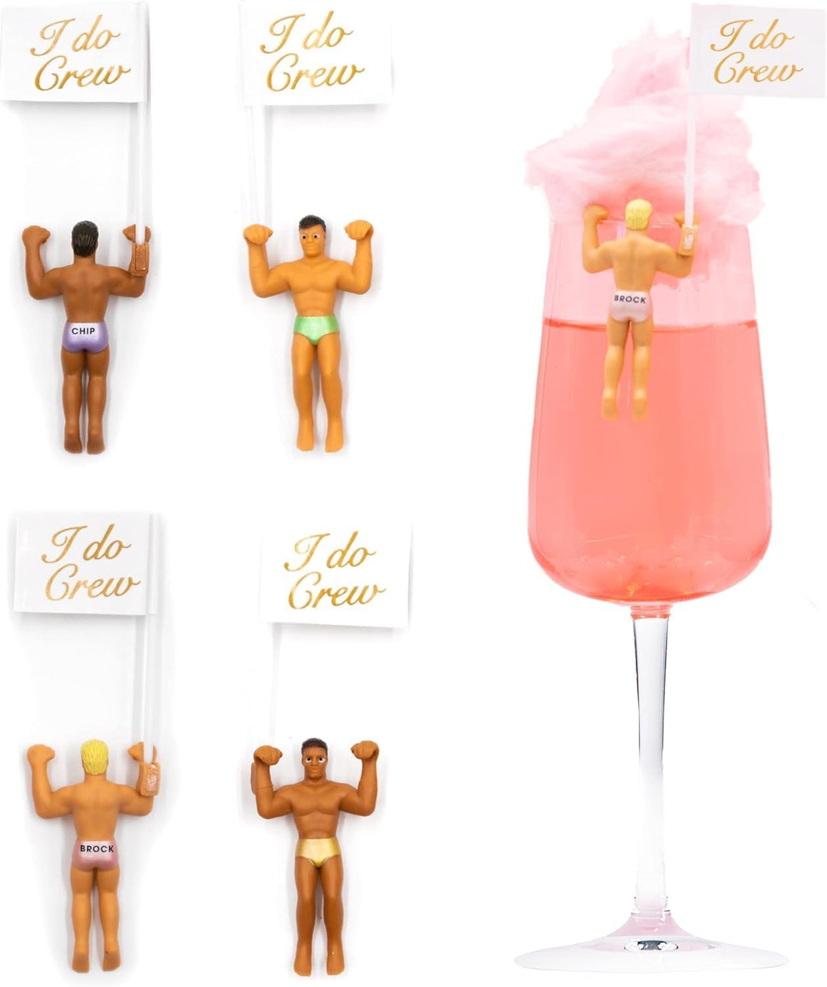 NPW Drinking Buddies Bride Squad, Bachelorette Drink Markers, Party Accessories, Girls Night, Hunky