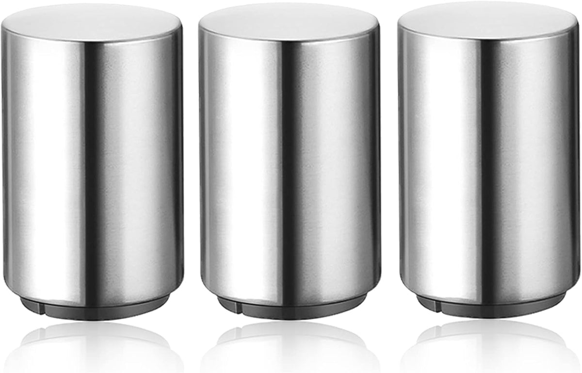 3 Pieces Automatic Magnetic Beer Bottle Opener(Stainless Steel), Portable Pop the Top Wine Bottle