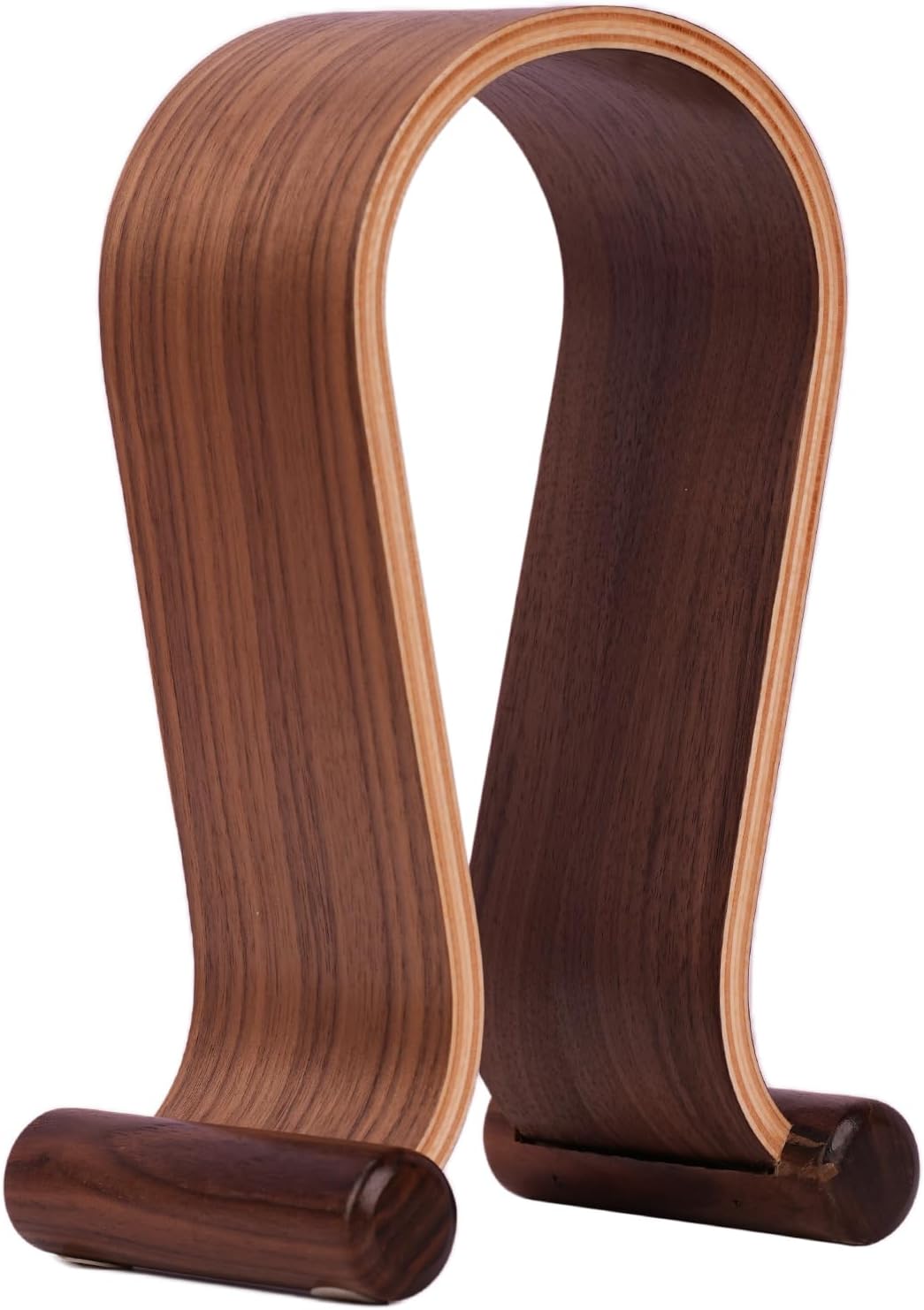 Wood Headphone Stand for Desk - Headset Holder Cute Gaming Wooden Headphones Hanger Hook Rack Base