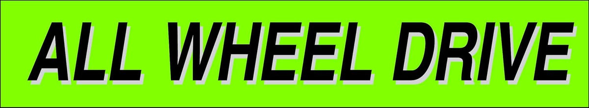 Ez-line Vinyl Windshield Stickers 3 Dozen 15 Inch Chartreuse Slogan Dealership Pro Pack for Car