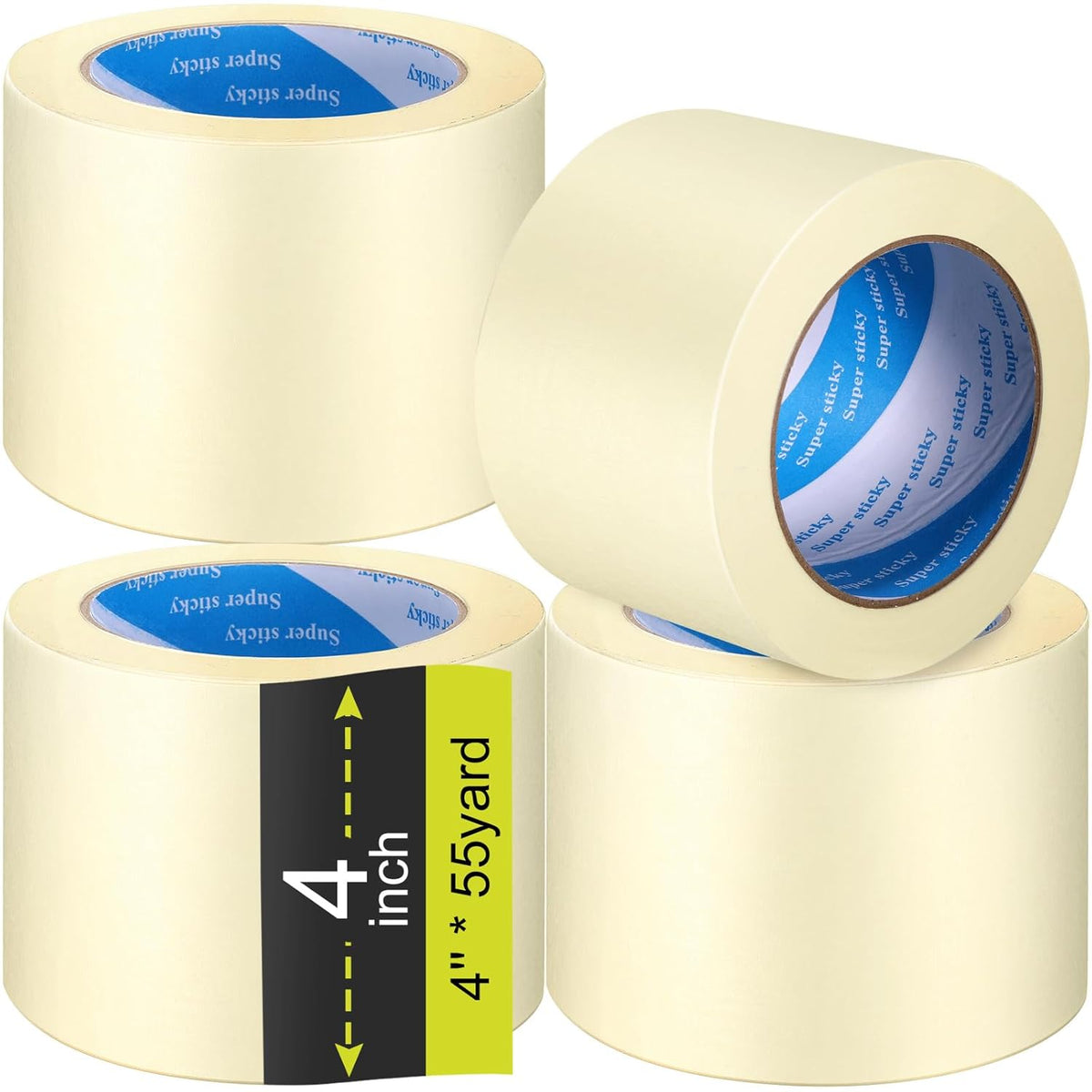 Masking Tape Bulk General Purpose Masking Painting Tape 55 Yards for Painting Home Office School