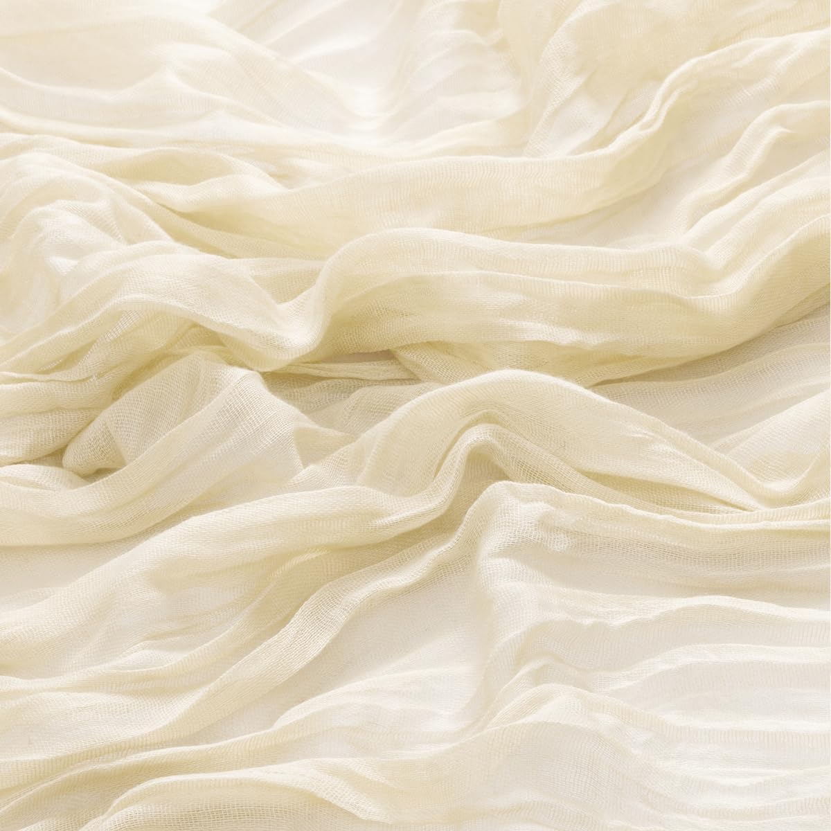 12Pcs Beige Cheesecloth Table Runner 120 Inch10FT Beige Rustic Boho Cheesecloth Table Runnerfor