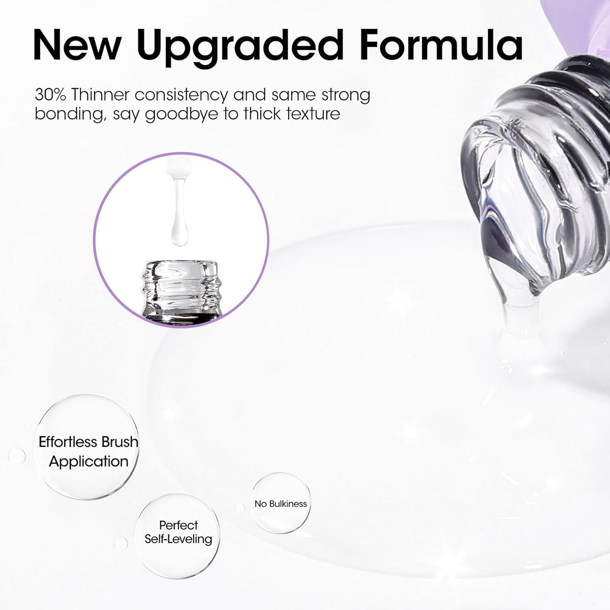 GELLEN Peel Off Gel Base Coat and Top Coat Set, Peelable Base Gel without Soaking, Clear Top Coat