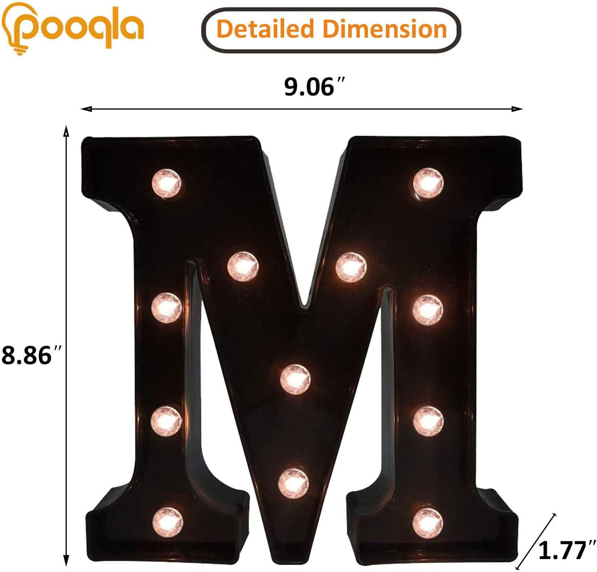 Decorative LED Illuminated Letter Marquee Sign - Alphabet Marquee Letters with Lights For Wedding