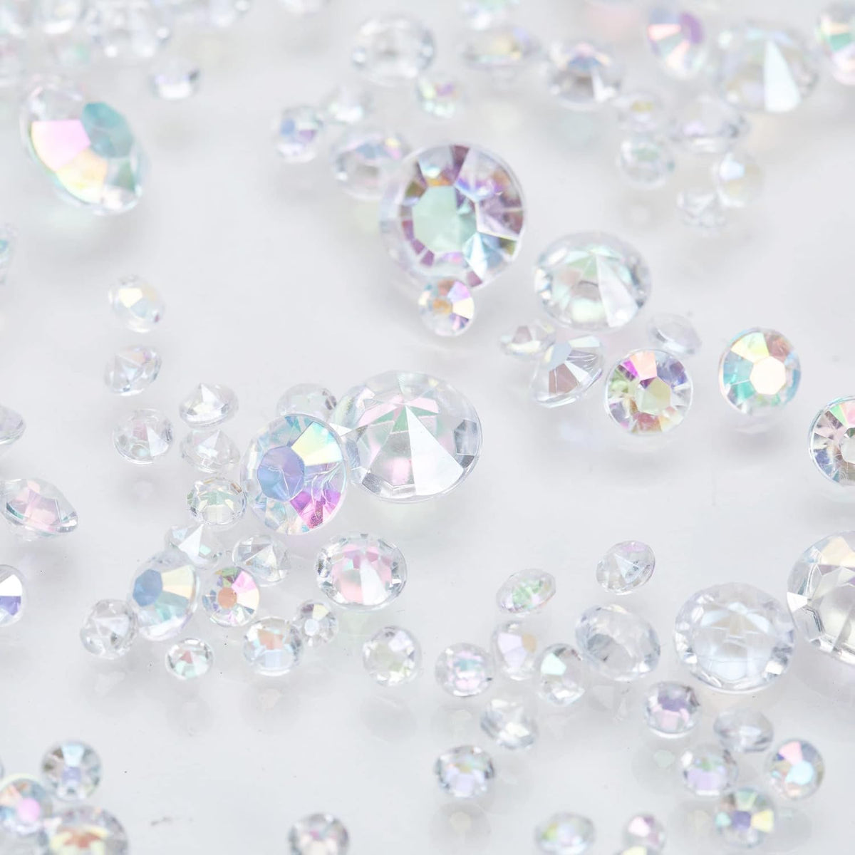 Vase Fillers for Centerpieces Home Deco,8700 Pieces Iridescent Diamond Table Confetti,Fake Plastic