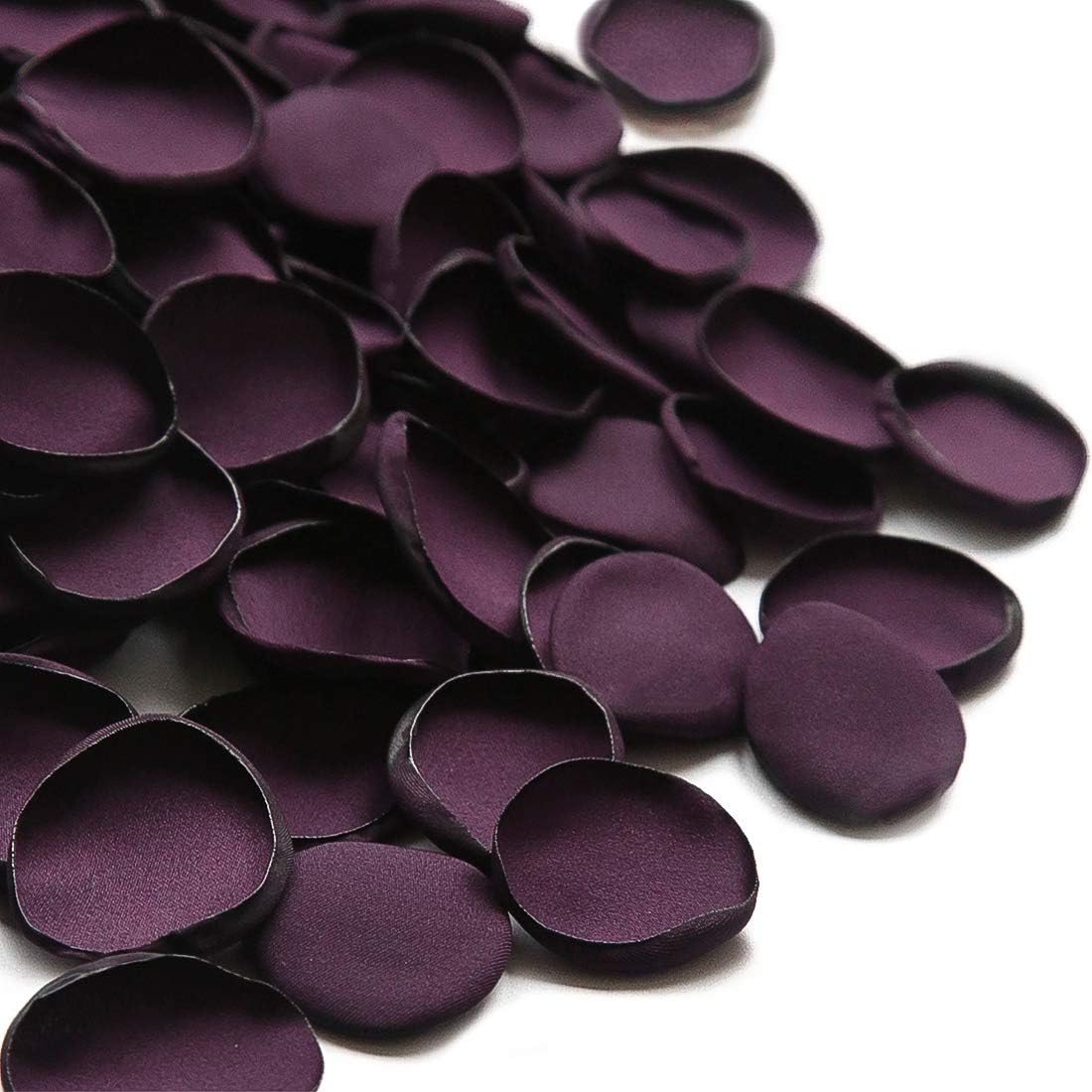 Floroom 300pcs Rose Petals Plum Faux Silk Flower Petals for Wedding Flower Girl Basket Aisle