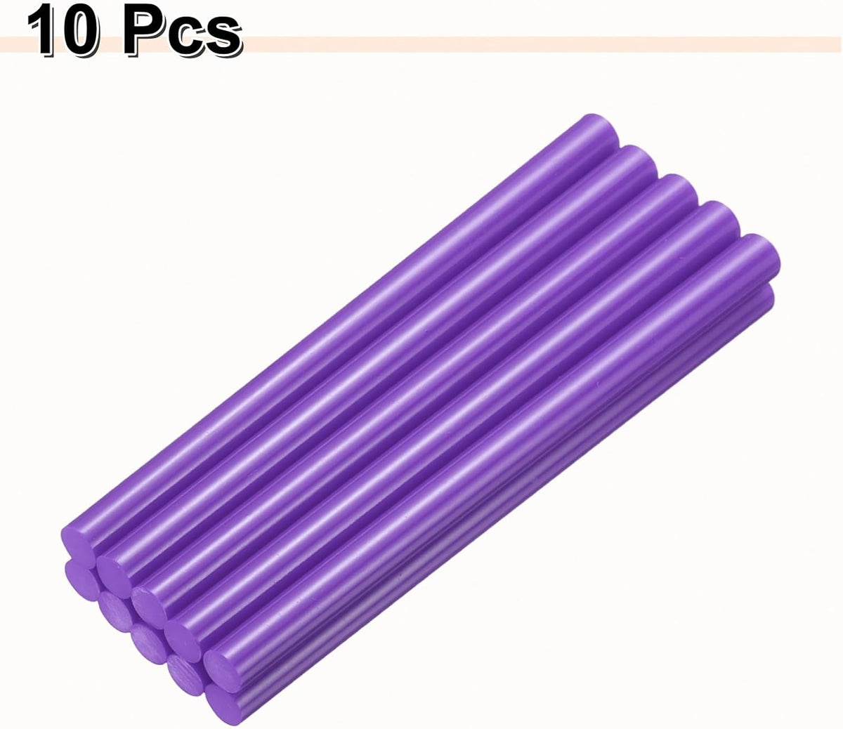 HARFINGTON 10pcs Hot Glue Sticks 0.43" Dia x 7.87" Long EVA Mini Hot Melt Adhesive Glue Stick for