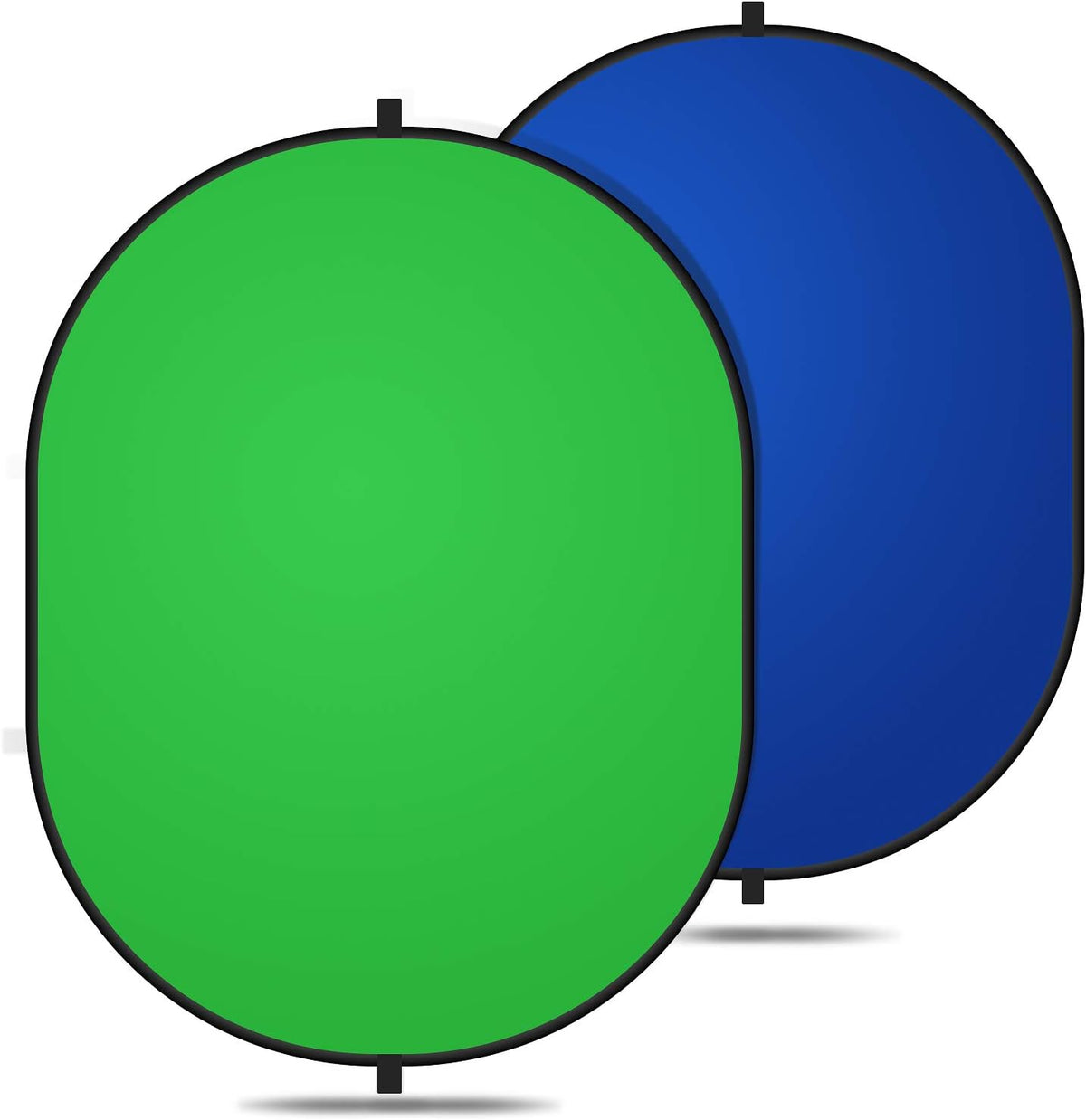 Yesker 5ft x 6.5ft Chromakey Backdrop, 2-in-1 Background Screen Green and Blue Screen, Foldable