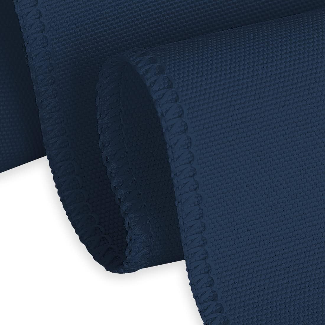 LTC LINENS 5 Pack 108 Inch Round Tablecloths Navy Blue - Great for 48 Inch Round Table Floor Length