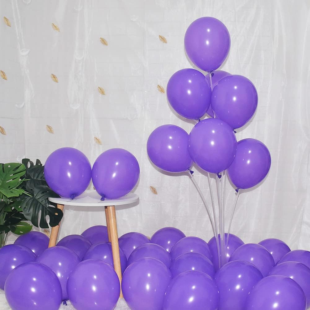 400 Pack Purple Balloons 5 Inch Purple Small Ballons Quality Latex Matte Balloons Helium Balloon