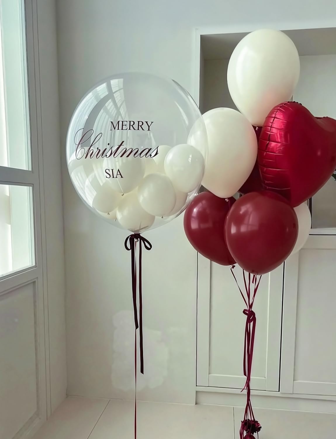 Burgundy and Gold Balloons - Maroon Balloons 12 Inch Glitter Metallic Gold Balloon White Sand Latex