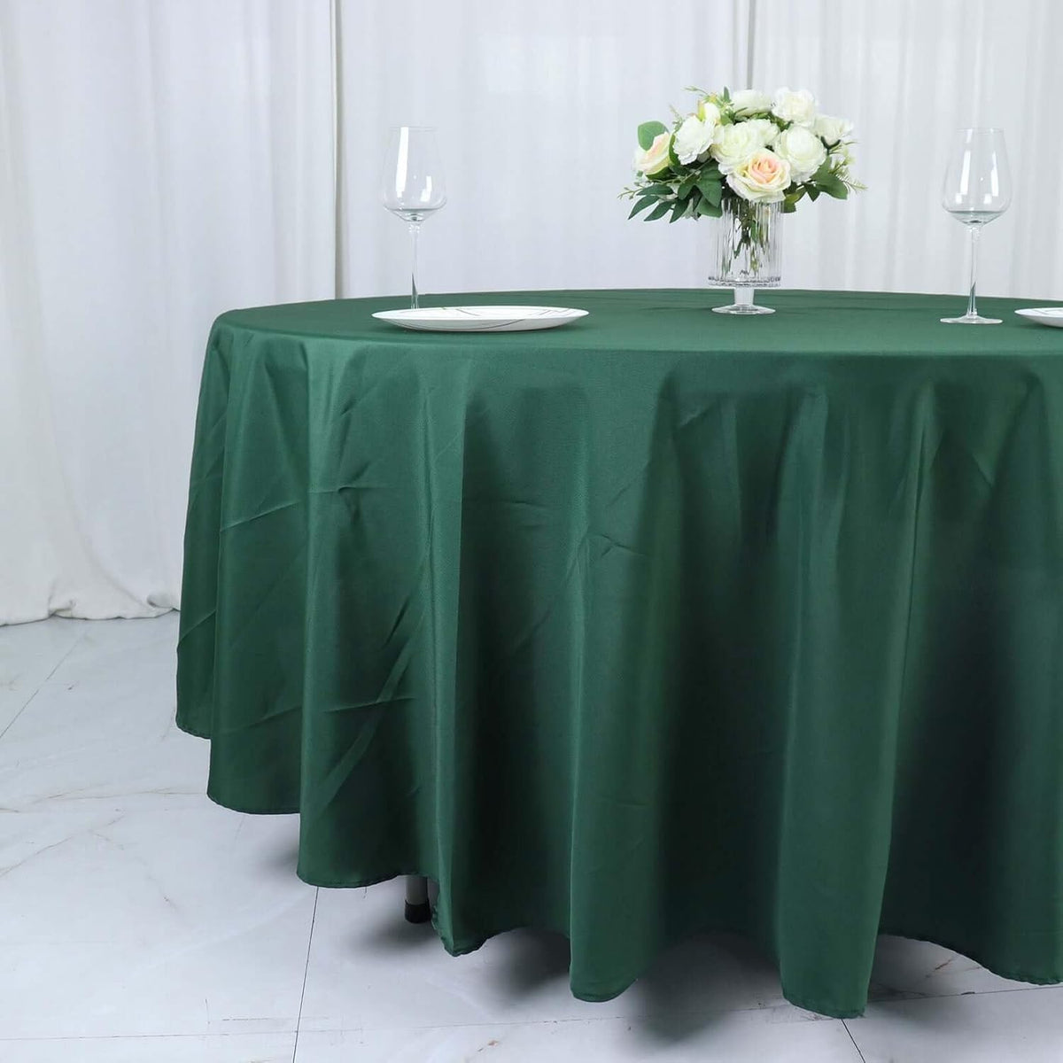 Efavormart Round Tablecloth, 108 Inch Stain & Wrinkle Resistant Washable Table Cloth, Decorative