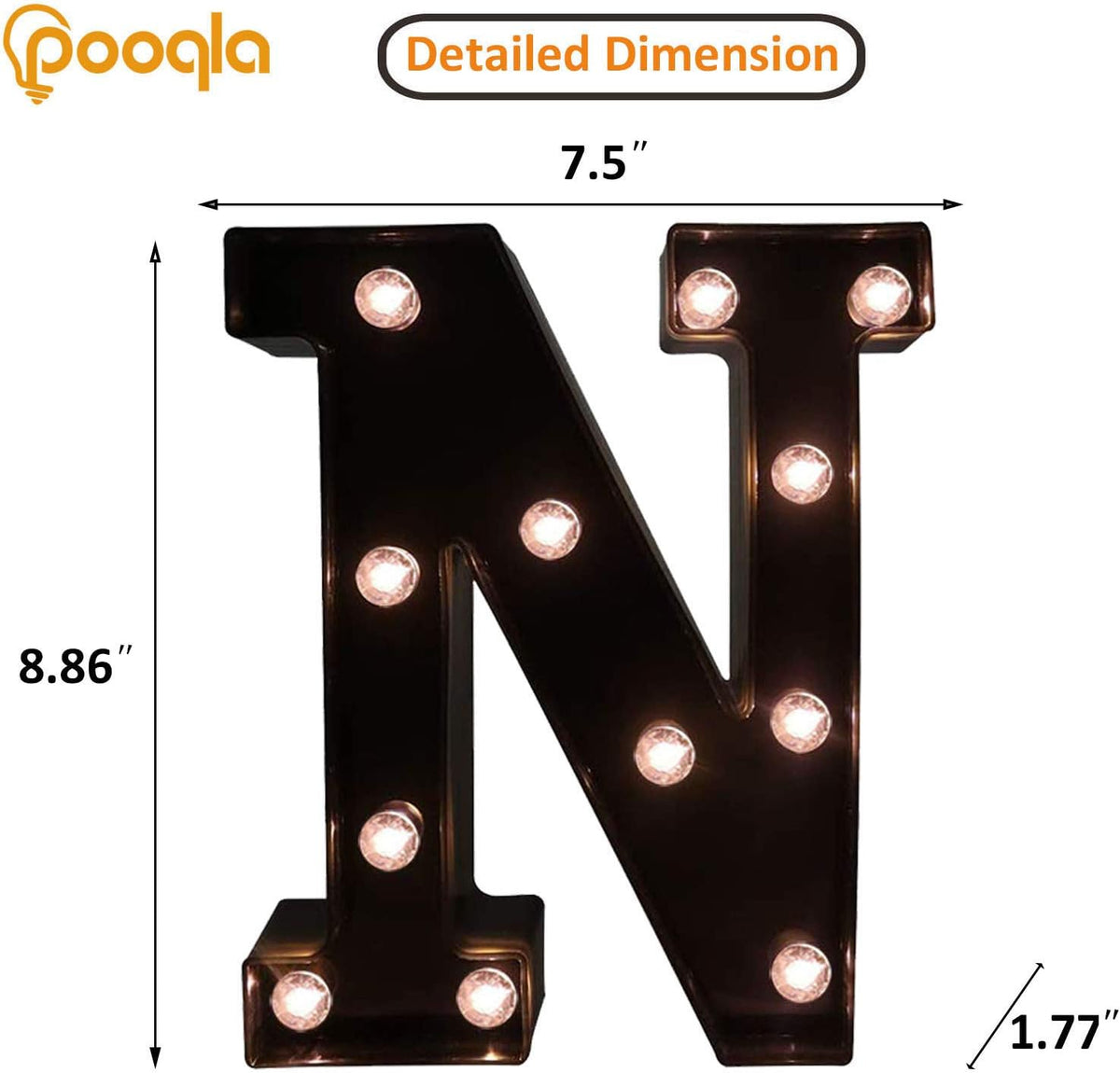 Decorative LED Illuminated Letter Marquee Sign - Alphabet Marquee Letters with Lights For Wedding