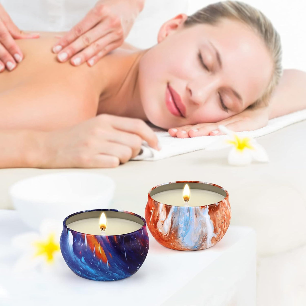 16 Pack Scented Candles Gift Set - 2.5oz Strong Fragrance Natural Soy Wax Candles in Portable