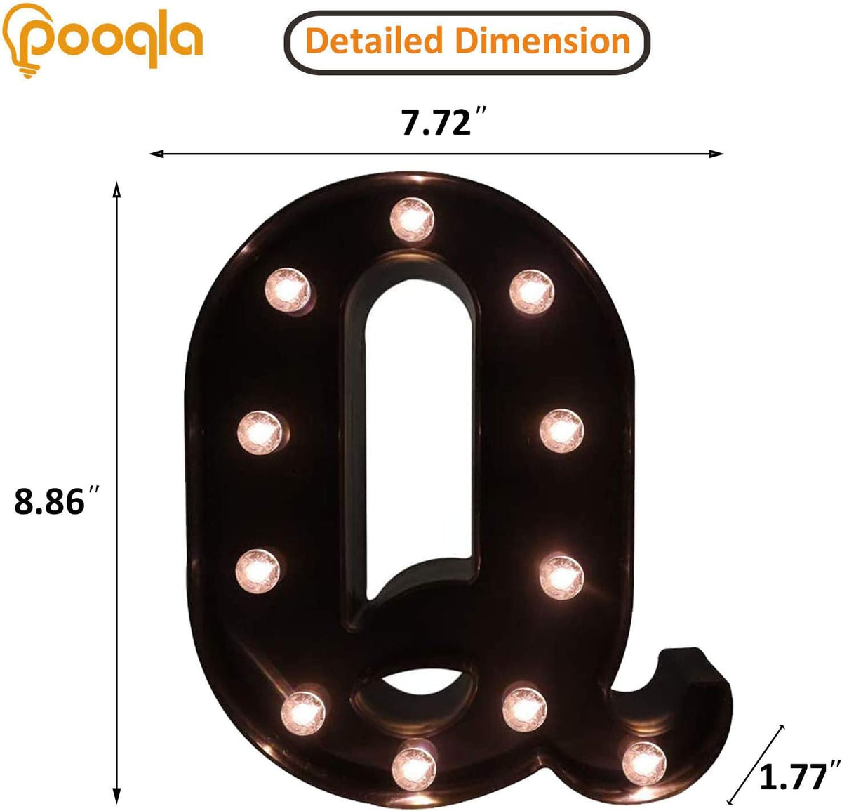 Decorative LED Illuminated Letter Marquee Sign - Alphabet Marquee Letters with Lights For Wedding