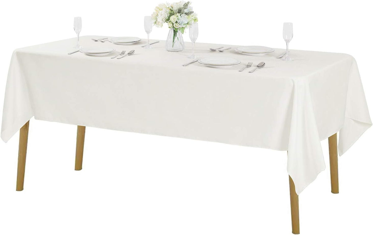 Rectangle Tablecloth 60x102 inch Washable Polyester Fabric Table Cloth for Wedding Party Dining