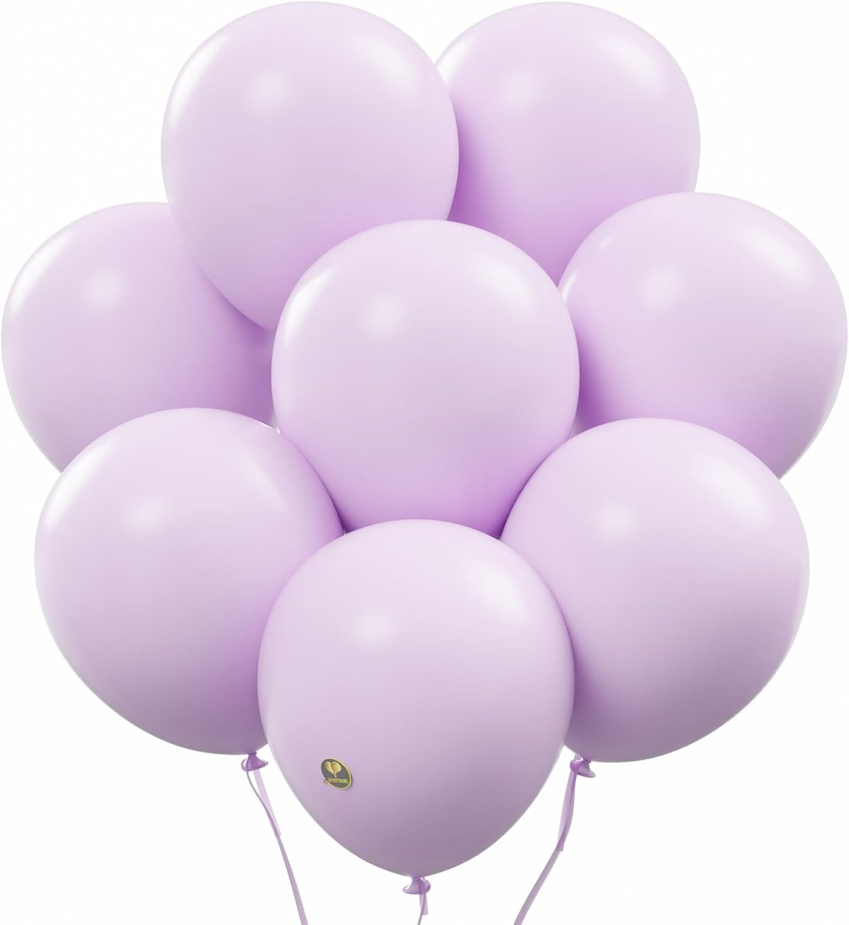 AFTERLOON® Biodegradable Balloons 50 pcs Pastel Purple 10 Inch, Matte Color Thickened Extra Strong