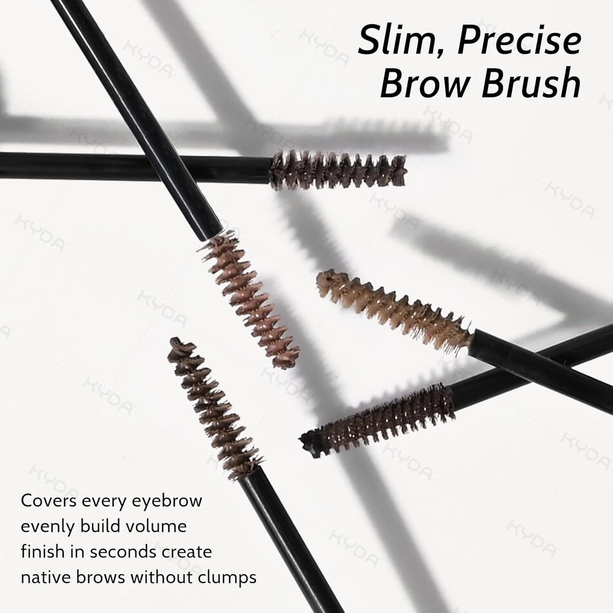 KYDA 2 Pcs Tinted Eyebrow Cream, Ultra-Fine Brush Tinted Brow Gel, Waterproof Smudgeproof Eyebrow