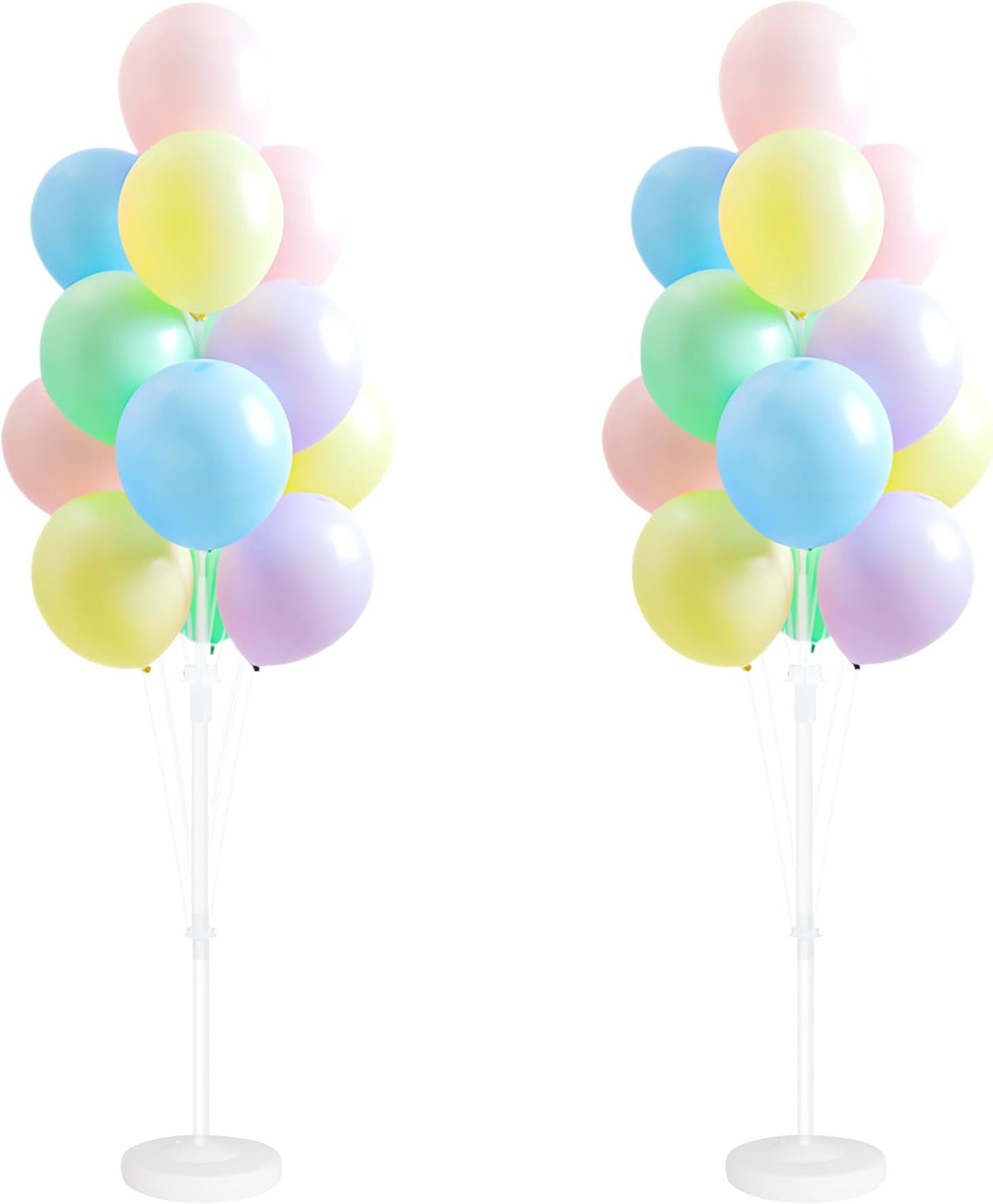 Balloon Column Kit Set of 2 With Balloons Included - Balloon Tower with Stand, Base, and