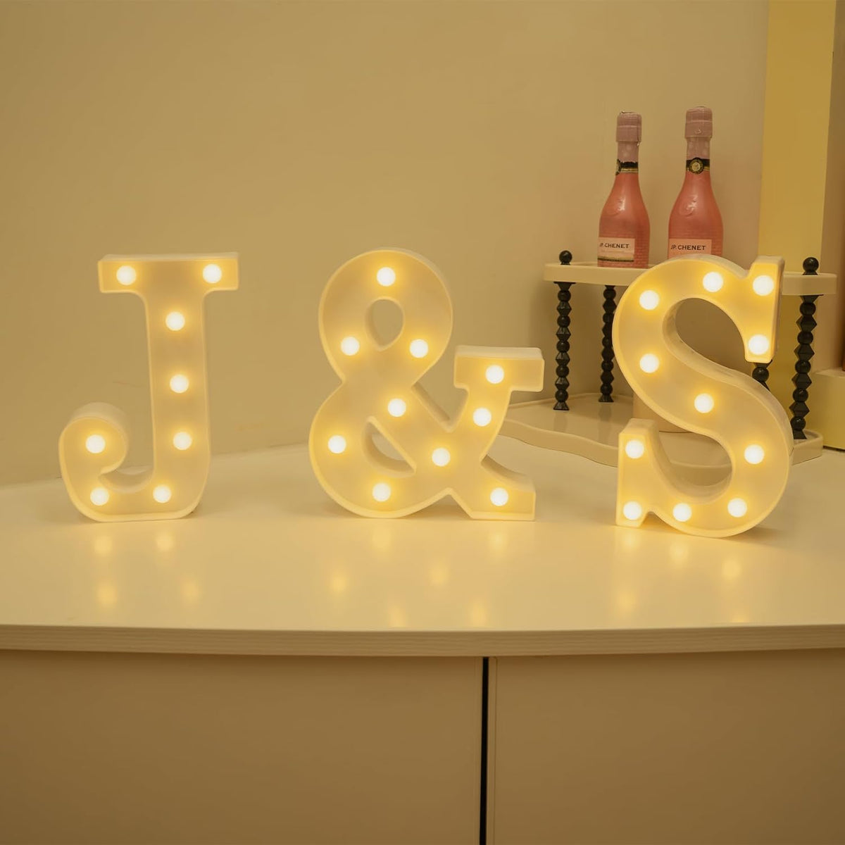 Foaky LED Letter Lights Sign Marquee Light Up Letters Sign for Night Light Wedding/Birthday Party