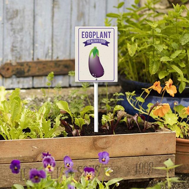 Eveokoki Aluminum Seed & Plant Labels - Plant Markes for Seedlings-Plant Tags for Pots - Garden