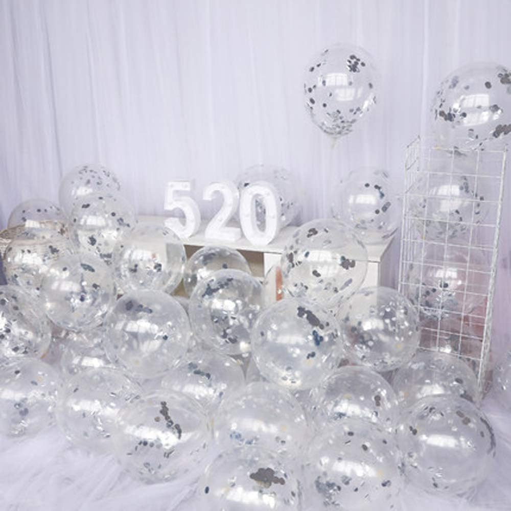 Party Balloons 12inch 50 Pcs Latex Confetti Balloons Birthday Balloons Party Decoration Wedding
