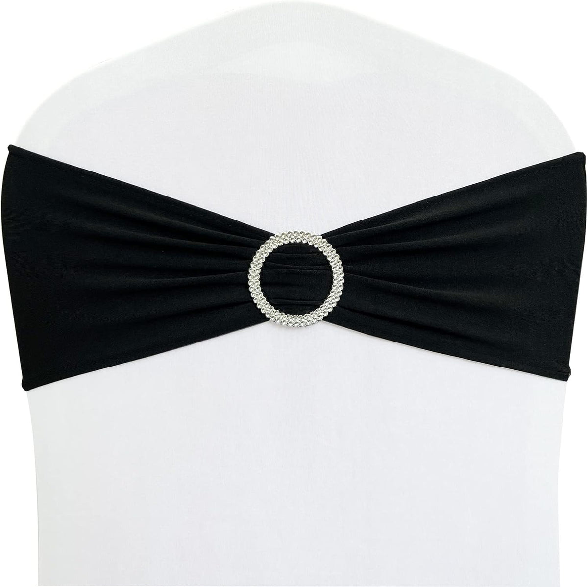 Spandex Chair Sashes Bands 30PCS Stretch Chair Ties Bows with Buckle Slider for Wedding Party