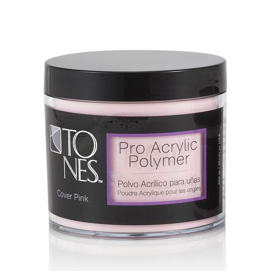 Tones Pro Acrylic Nail Powder, Cover Pink (Soft Nude Pink), (8.5 Fl Oz) - Long-Lasting &