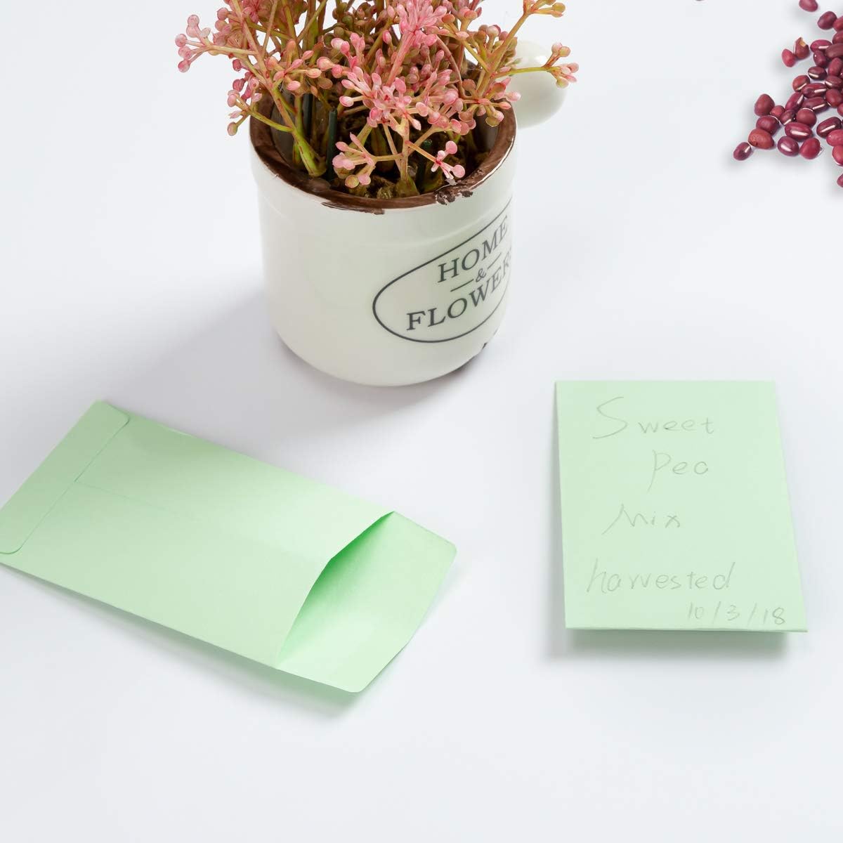 100 Pieces Colorful Small Coin Envelopes Self-Adhesive Seed Envelopes Mini Parts Small Items