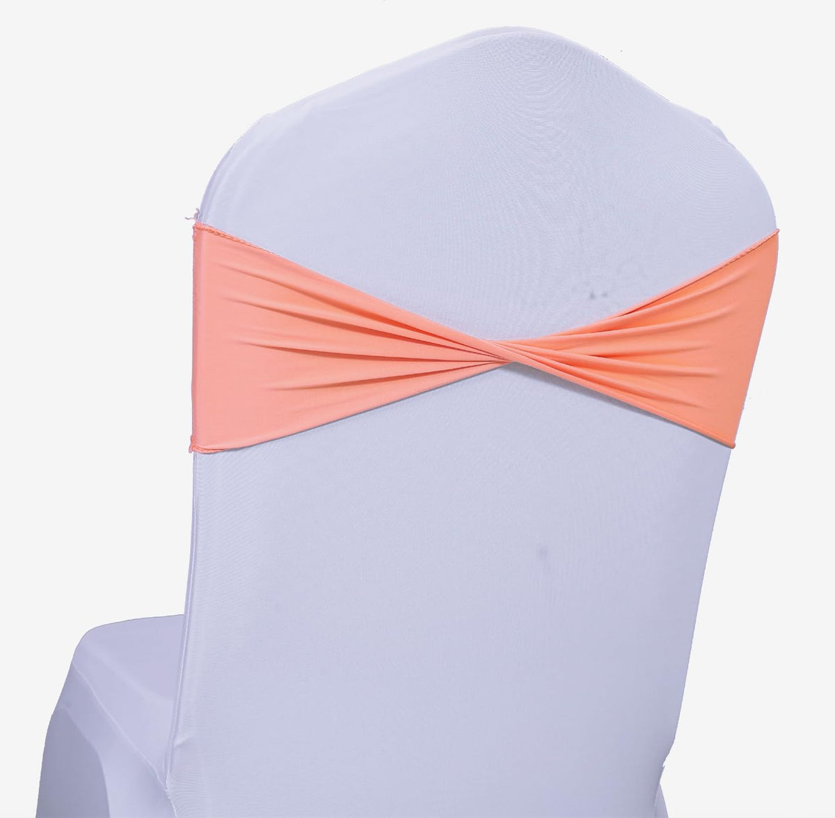 MDS Pack of 150 Spandex Chair Sashes Bows Elastic Stretch Dining Chair Bands Ties Without Slider