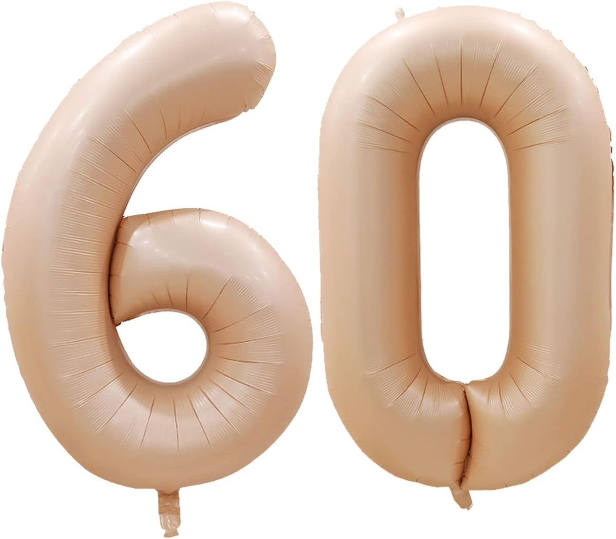 GOER Number 60 Balloons for 60th Birthday Party Decorations,42 Inch Jumbo Foil Helium Balloons for