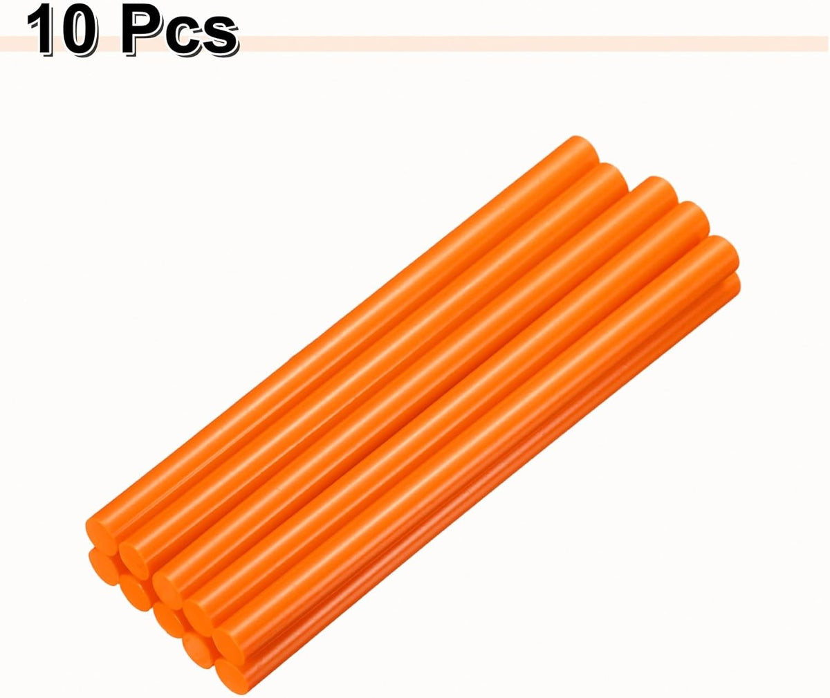 HARFINGTON 10pcs Hot Glue Sticks 0.43" Dia x 7.87" Long EVA Mini Hot Melt Adhesive Glue Stick for