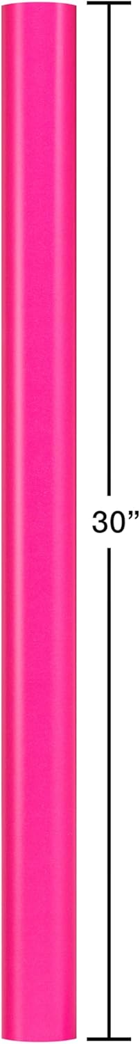 American Greetings Reversible Wrapping Paper Jumbo Roll for All Occasions, Pink and Chevron (1