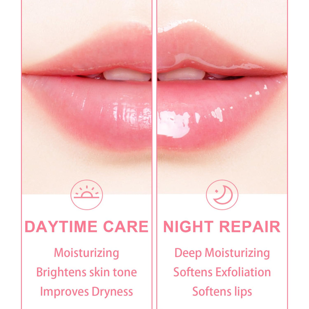 3 PCS Bee Lip Balm Lip Mask Honey Pot, Watermelon & Cherry & Coconut Lip Mask Propolis Moisturizing