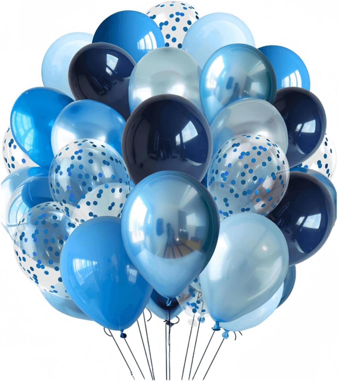 300 Pcs Blue Balloons 12 Inch Different Shades of Blue Party Balloon Set, Suitable for Wedding