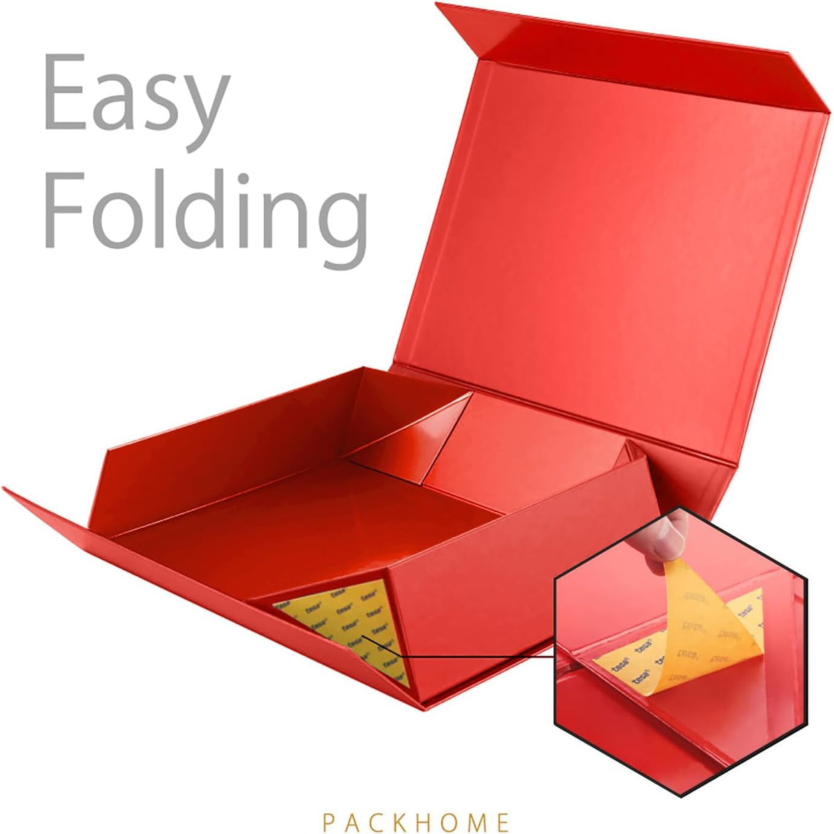 PACKHOME 6 Large Gift Boxes 13.5x10x3.5 Inches, Sturdy Shirt Boxes with Magnetic Lids for Multiple