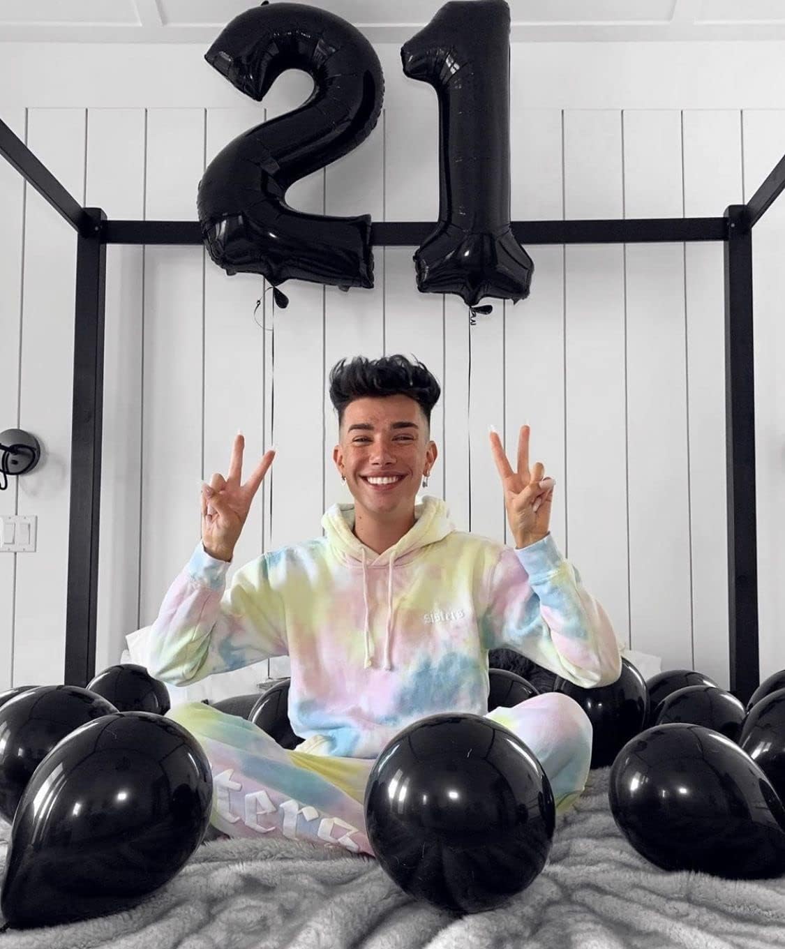 40 Inch Black Number Balloon 0-9(Zero-Nine), Big Size Happy Birthday Balloon, Foil Helium Big