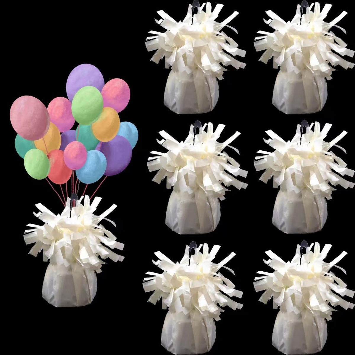 Moretreat balloon weights are perfect for parties, birthdays, weddings. Each pack includes 6PCS