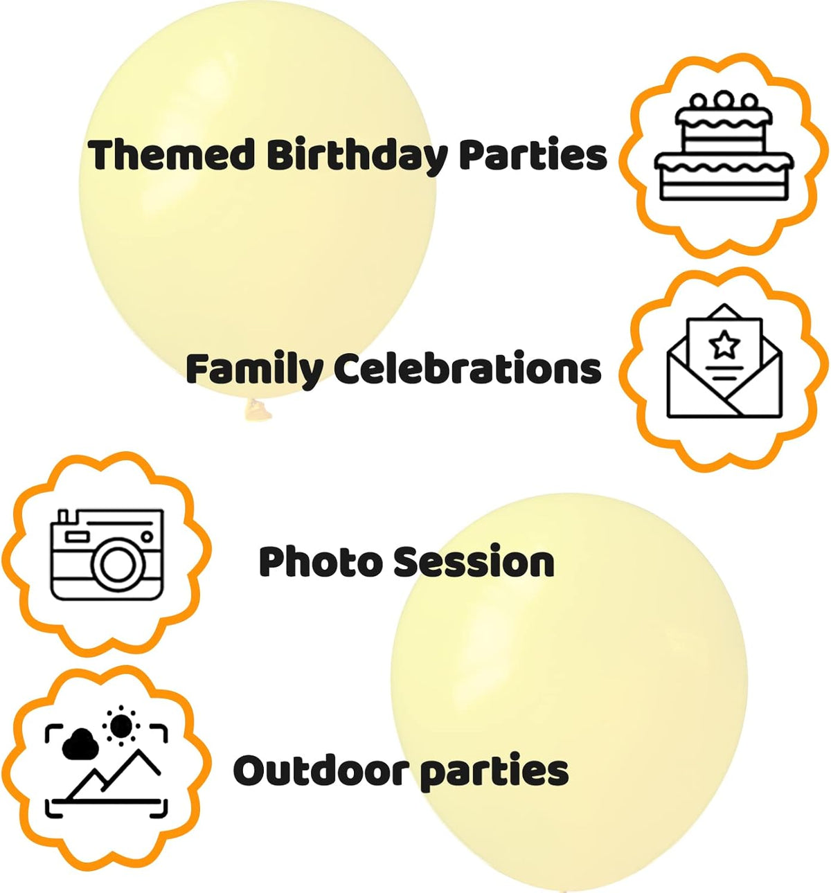 110pcs Yellow Balloons 12 Inch,Yellow Latex Balloons for Birthday Party Baby Shower Wedding(with 2