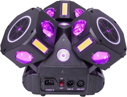 Moving Head DJ Lights for Parties, 16X10W RGBW 4-in-1 Party Light with Strobe Stage Effect Beam