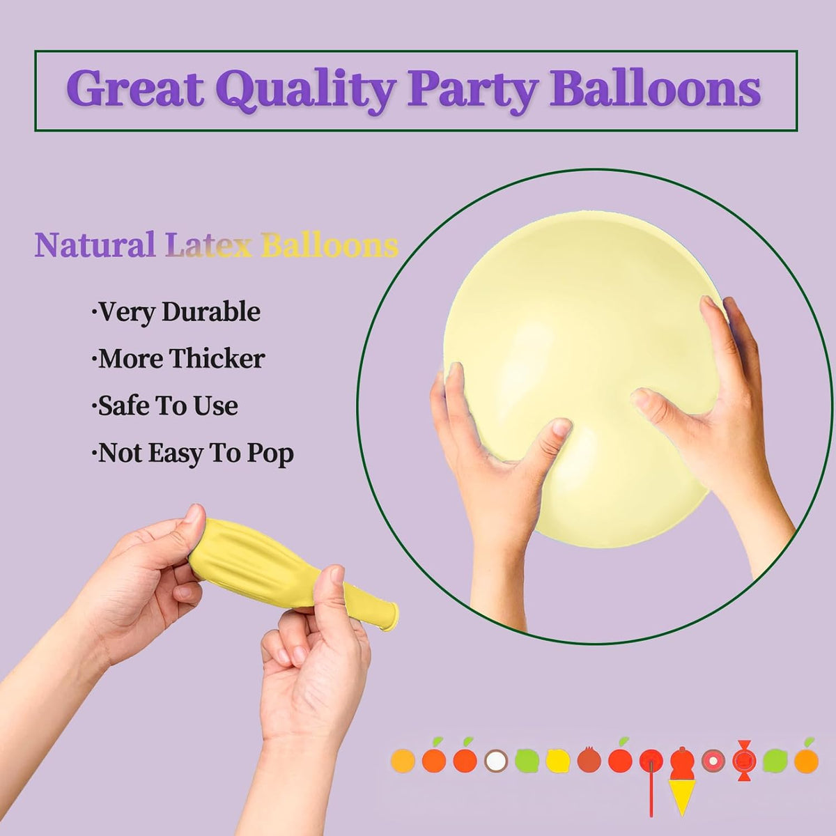 110pcs Pastel Yellow Balloon 12 Inch, Pastel Yellow Latex Balloons for Birthday Party Baby Shower